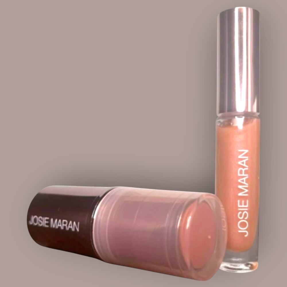 Josie Maran I'll Have What She's Having Argan Lip & Cheek Set NIB Nude Pink - Picture 14 of 14